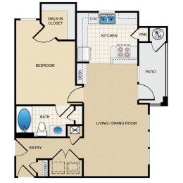 1 bed, 1 bath, 785 sqft, $2,115