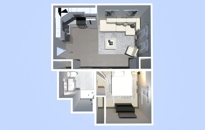 1 bed, 1 bath, 655 sqft, $2,000, Unit 322