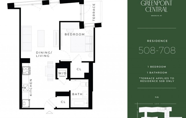 1 bed, 1 bath, $4,669, Unit 708
