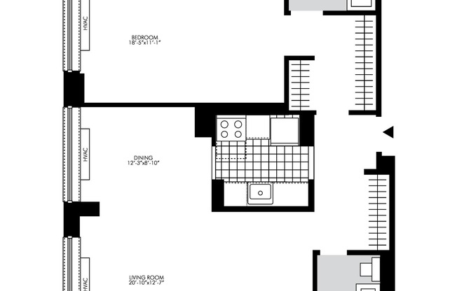 1 bed, 2 baths, $6,995, Unit 7N