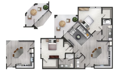 2 beds, 2 baths, 1,188 sqft, $1,960