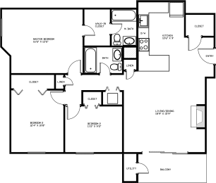 3 beds, 2 baths, 1,112 sqft, $2,259