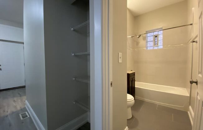 Built-in shelving