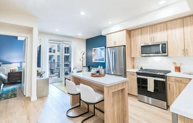 Flex your kitchen space with a stylish and functional moveable chef’s island.