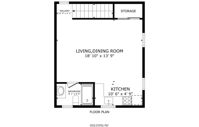 Studio, 1 bath, 420 sqft, $1,795, Unit 623-11