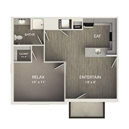 1 bed, 1 bath, 712 sqft, $1,300