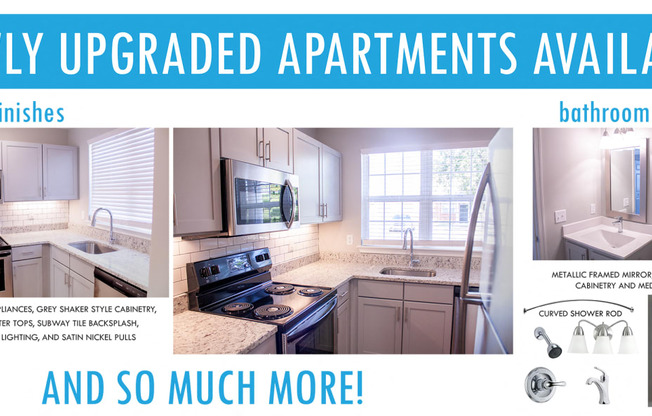 Newly Upgraded Apartments Available