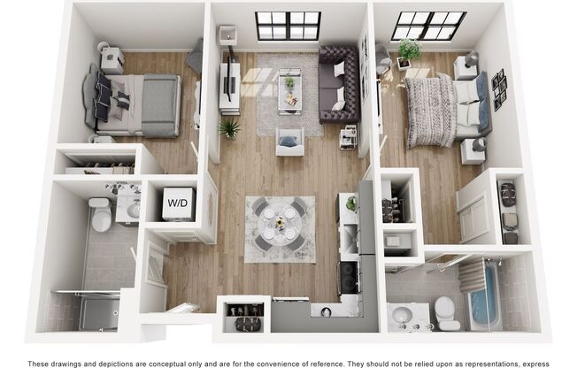 1 bed, 1 bath, 828 sqft, $2,550, Unit 266B