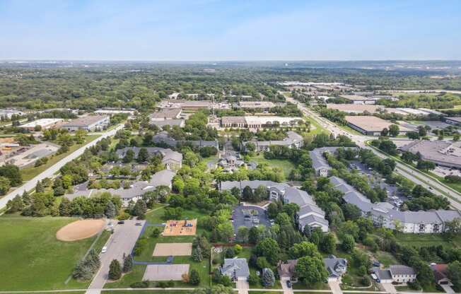 Aerial Exterior View  at Audenn Apartments, Bloomington, MN, 55438