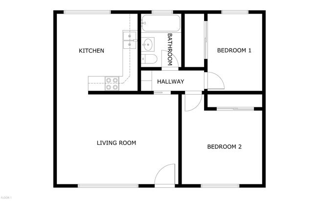 2 beds, 1 bath, $2,250, Unit 711 E. Pleasant Street #B5