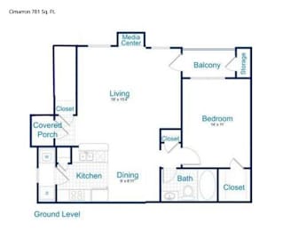 1 bed, 1 bath, 781 sqft, $1,530