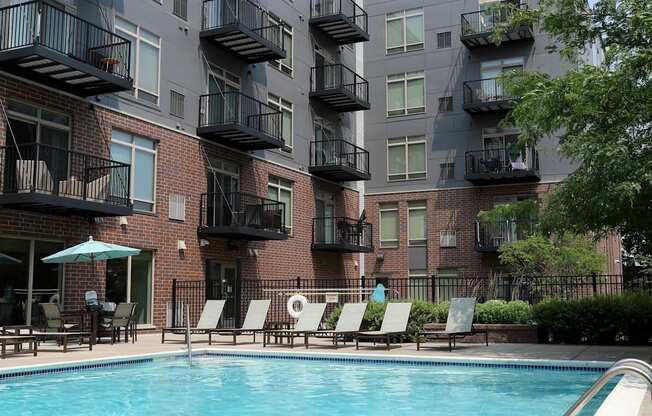 our apartments showcase an unique swimming pool