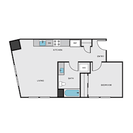 1 bed, 1 bath, 670 sqft, $1,964
