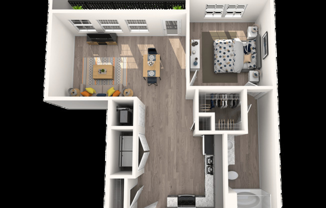 1 bed, 1 bath, 761 sqft, $1,131