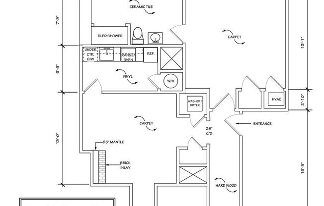 1 bed, 1 bath, $895, Unit 967.C