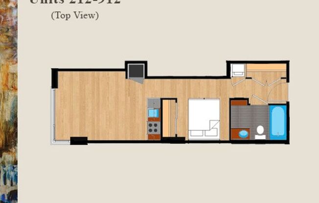 1 bed, 1 bath, $2,650, Unit 212