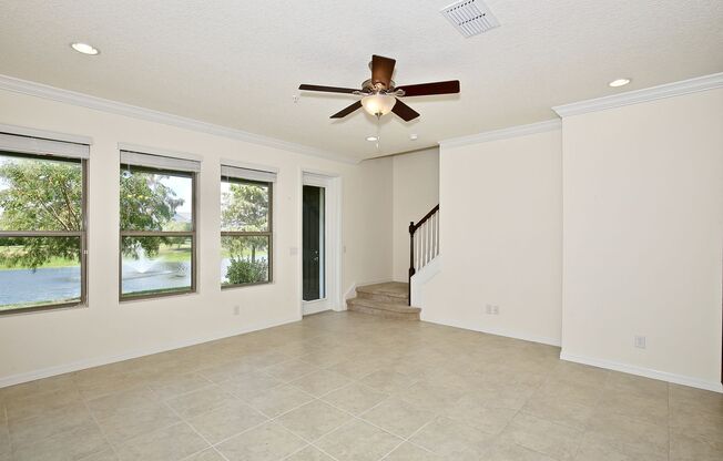 Modern 3/2.5 Spacious Townhome with Gorgeous Lake Views and 1 Car Garage in Thornbrooke - Sanford!