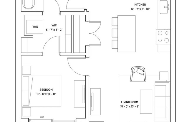 1 bed, 1 bath, 704 sqft, $2,153