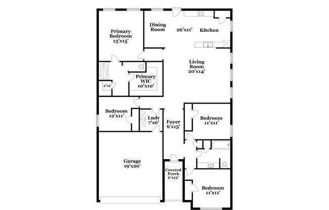 4 beds, 2 baths, 1,724 sqft, $2,145, Unit 505 Beall St