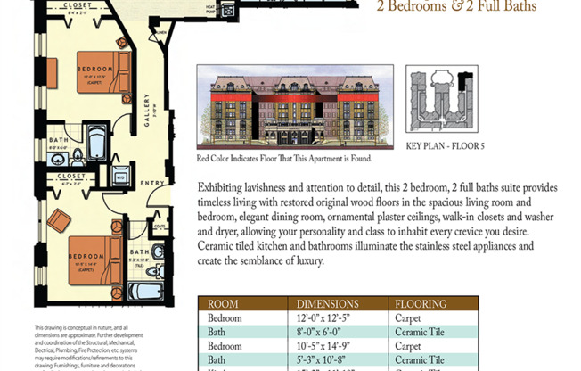 2 beds, 2 baths, 1,541 sqft, $2,375