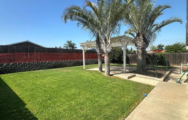 Beautifully landscaped 3BR/2BA house in Lakeside, with 2 car garage, covered patio and fenced back yard available on or about August 1, 2025.