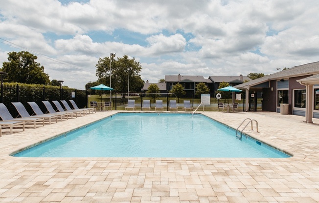 the swimming pool at our apartments