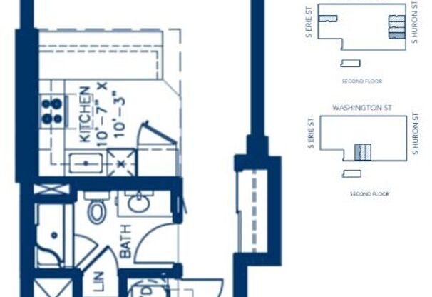 1 bed, 1 bath, 857 sqft, $1,275, Unit 225