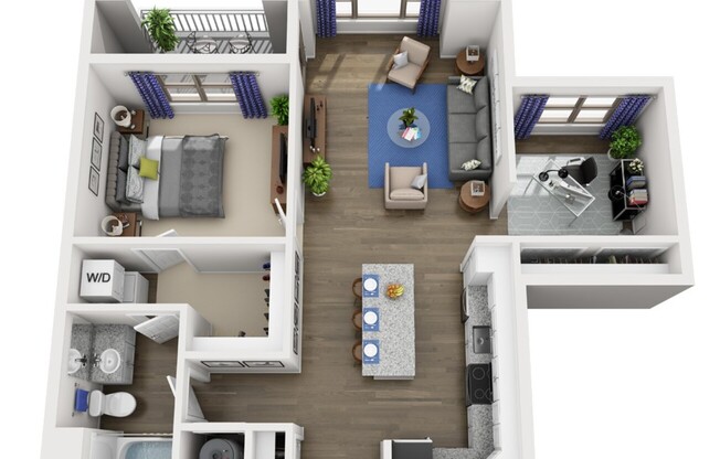 1 bed, 1 bath, 900 sqft, $1,592