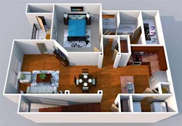 1 bed, 1 bath, 840 sqft, $1,432