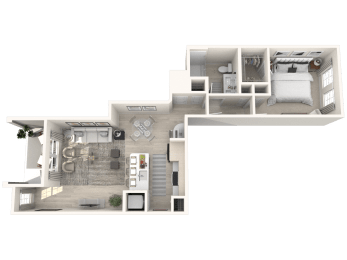 1 bed, 1 bath, 834 sqft, $1,908