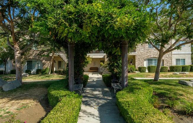 Courtyard Garden Space at Dartmouth Tower at Shaw, Clovis, CA