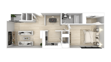 1 bed, 1 bath, 774 sqft, $999