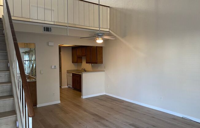 Well maintained Harbor Bay townhome. 2 beds/2 baths, one upstairs one downstairs. With loft..