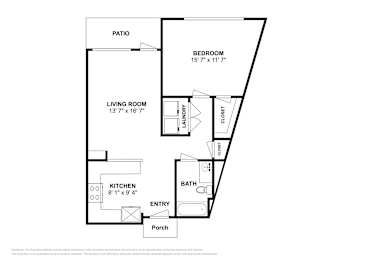 1 bed, 1 bath, 697 sqft, $1,446