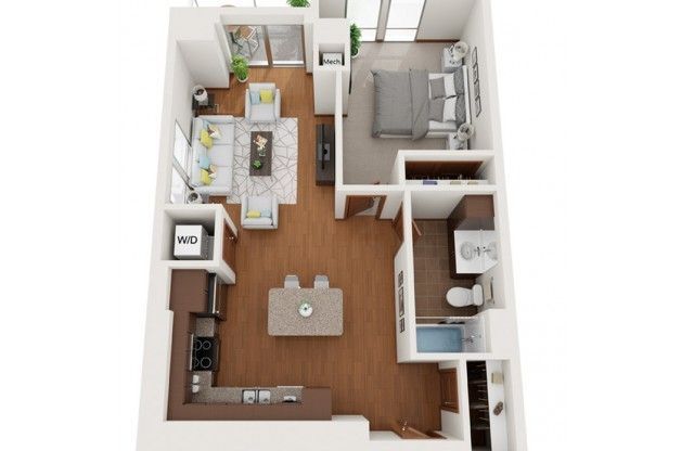 1 bed, 1 bath, 700 sqft, $1,995