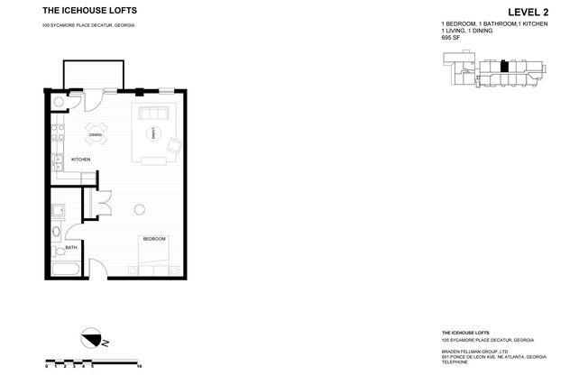 Studio, 1 bath, 700 sqft, $1,535, Unit A-211