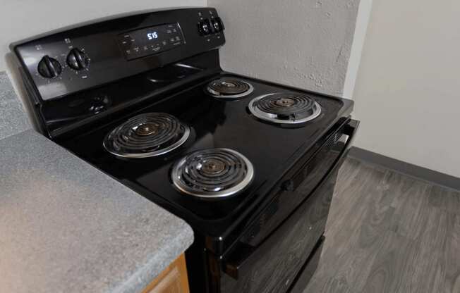 apartment kitchen with appliances