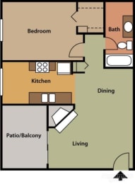 1 bed, 1 bath, $1,419