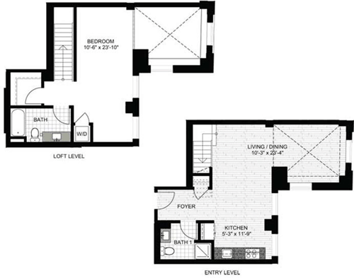 1 bed, 2 baths, 1,018 sqft, $3,835, Unit 0227