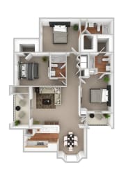 3 beds, 3 baths, 1,301 sqft, $1,715