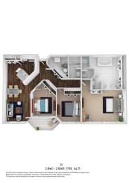 3 beds, 2 baths, 1,760 sqft, $2,925