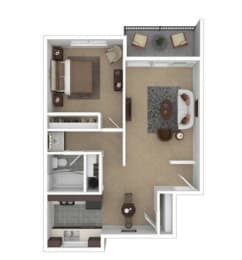 1 bed, 1 bath, 636 sqft, $2,450