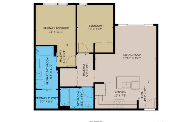 2 beds, 2 baths, 910 sqft, $1,867, Unit 213
