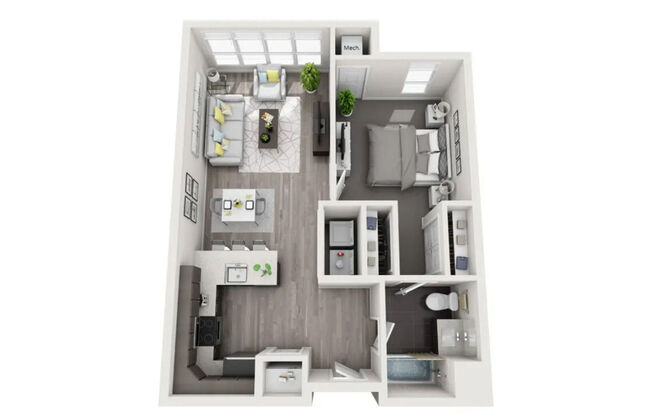 1 bed, 1 bath, 715 sqft, $1,800