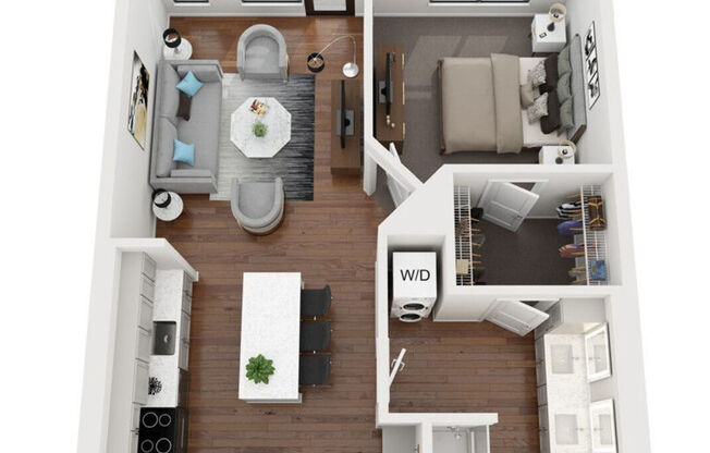 1 bed, 1 bath, 751 sqft, $1,653
