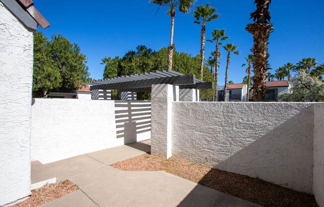 Private Entrance Patio at Townhomes on the Park in Phoenix Arizona 2023