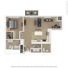 1 bed, 1.5 baths, 968 sqft, $1,942