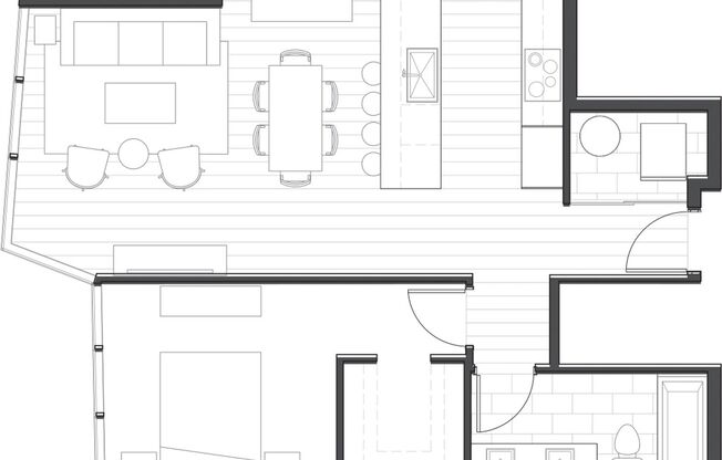 1 bed, 1 bath, $3,400