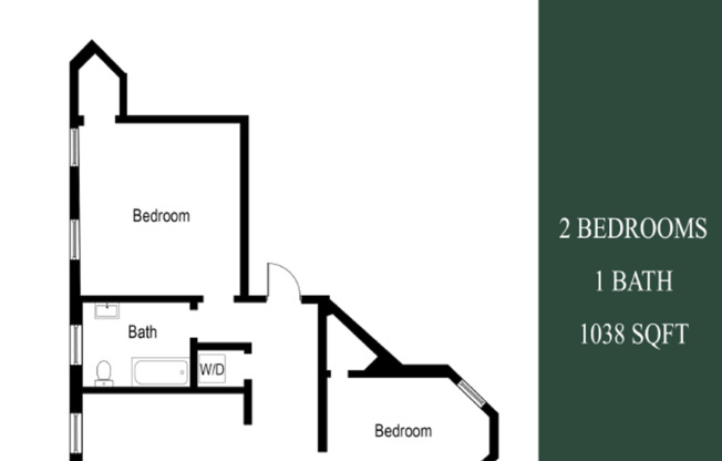 2 beds, 1 bath, 1,085 sqft, $2,625, Unit 1300-8