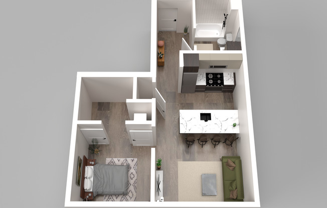 1 bed, 1 bath, 580 sqft, $2,675, Unit 401